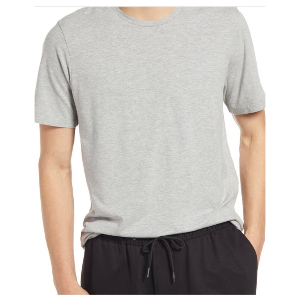Open Edit Men’s Longer Length Crew Neck T-Shirt - Medium.